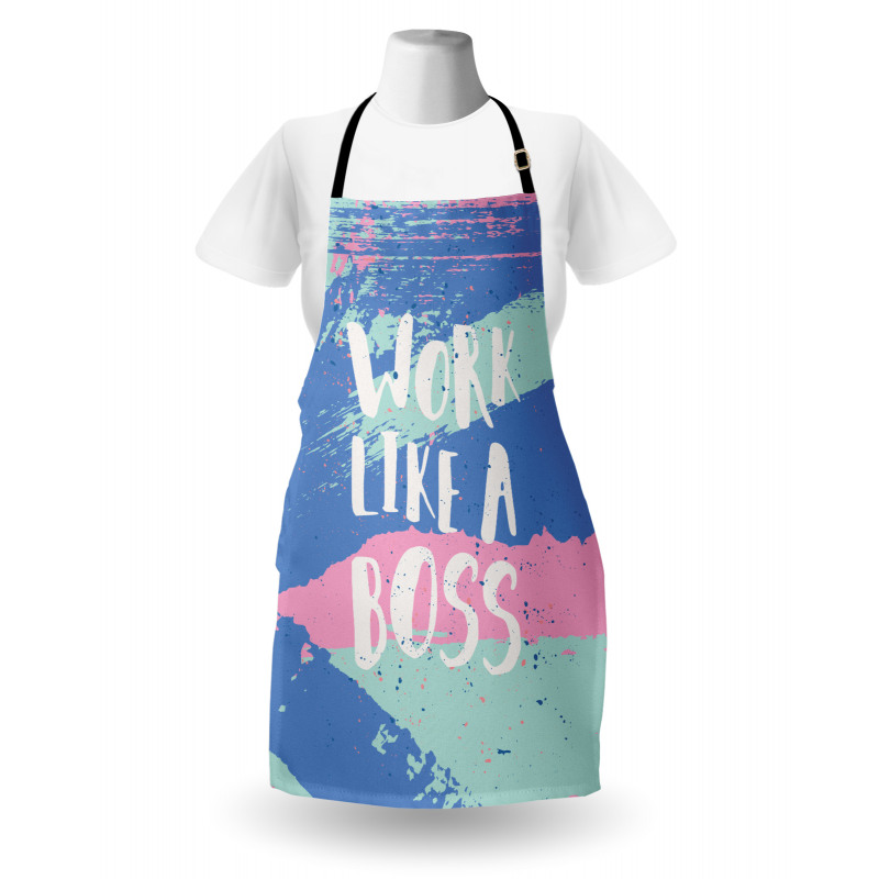 Work Like a Boss Pastel Apron