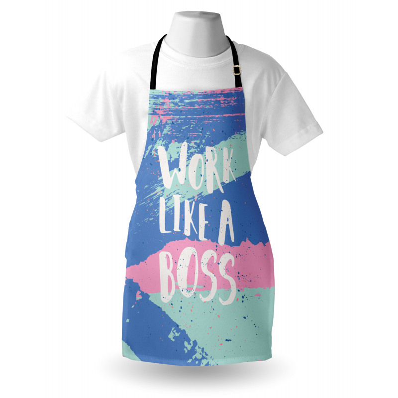 Work Like a Boss Pastel Apron