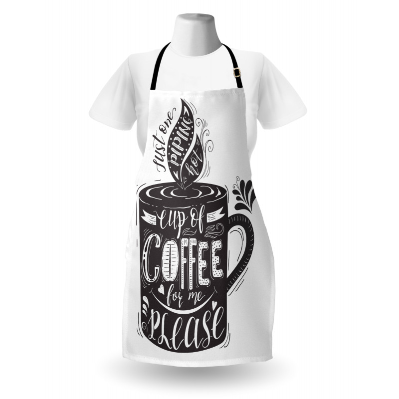 Texts Coffee Cup Apron