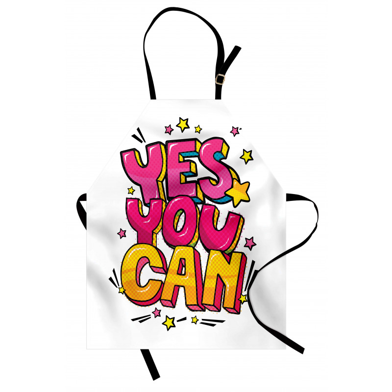 Yes You Can Word Bubble Apron