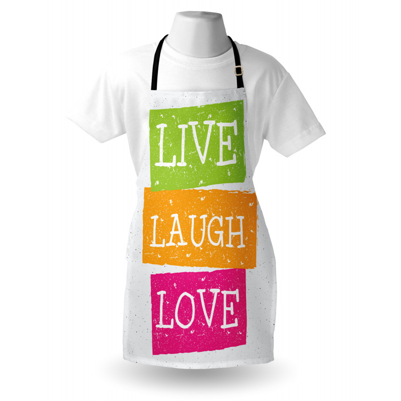 Live Laugh Love Vibrant Apron