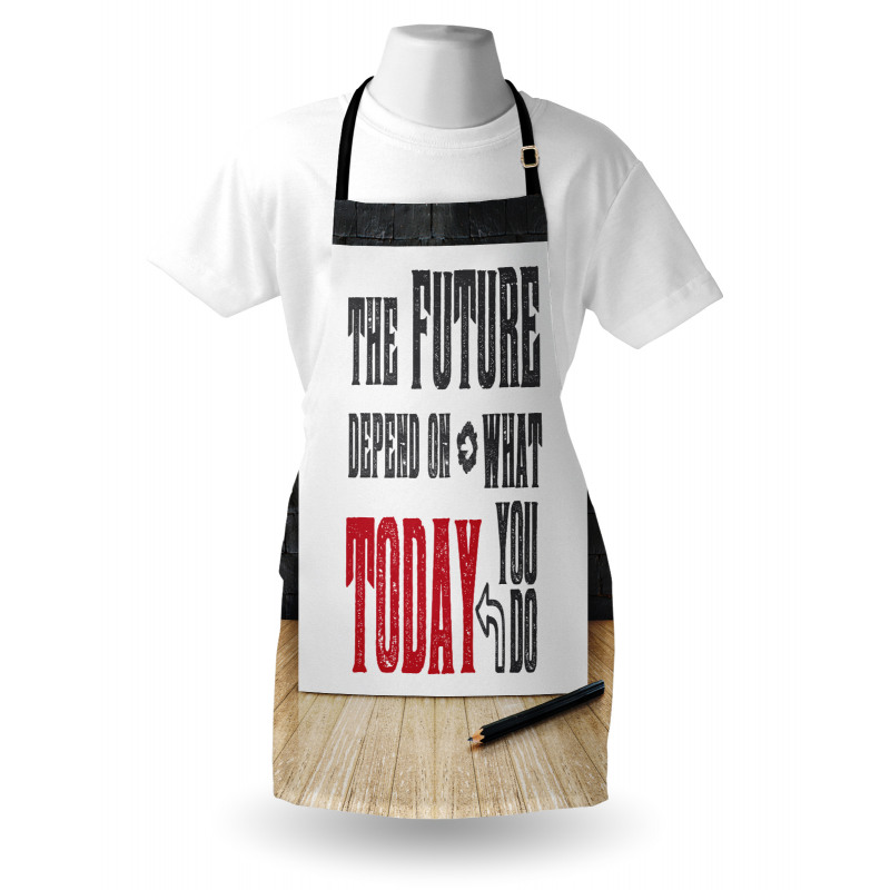 Wise Words Grungy Style Apron