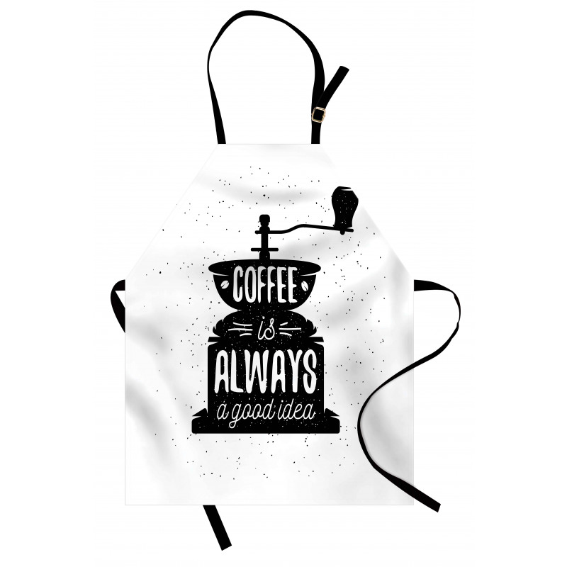 Grungy Typography Coffee Apron