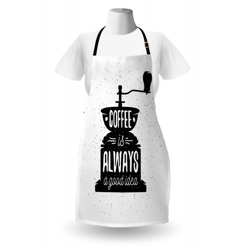 Grungy Typography Coffee Apron