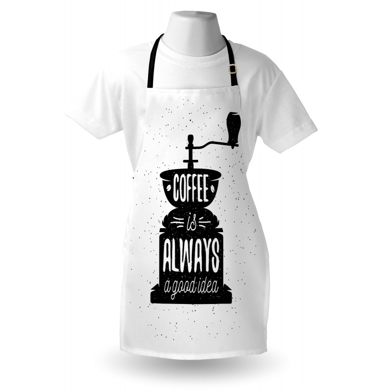 Grungy Typography Coffee Apron