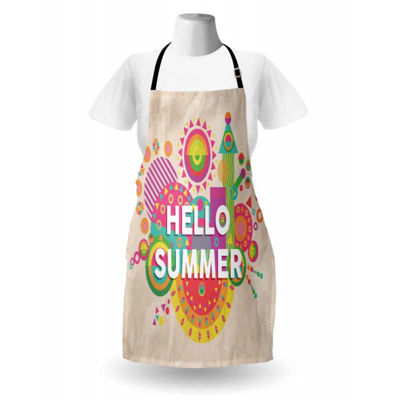 Hello Summer Typography Apron