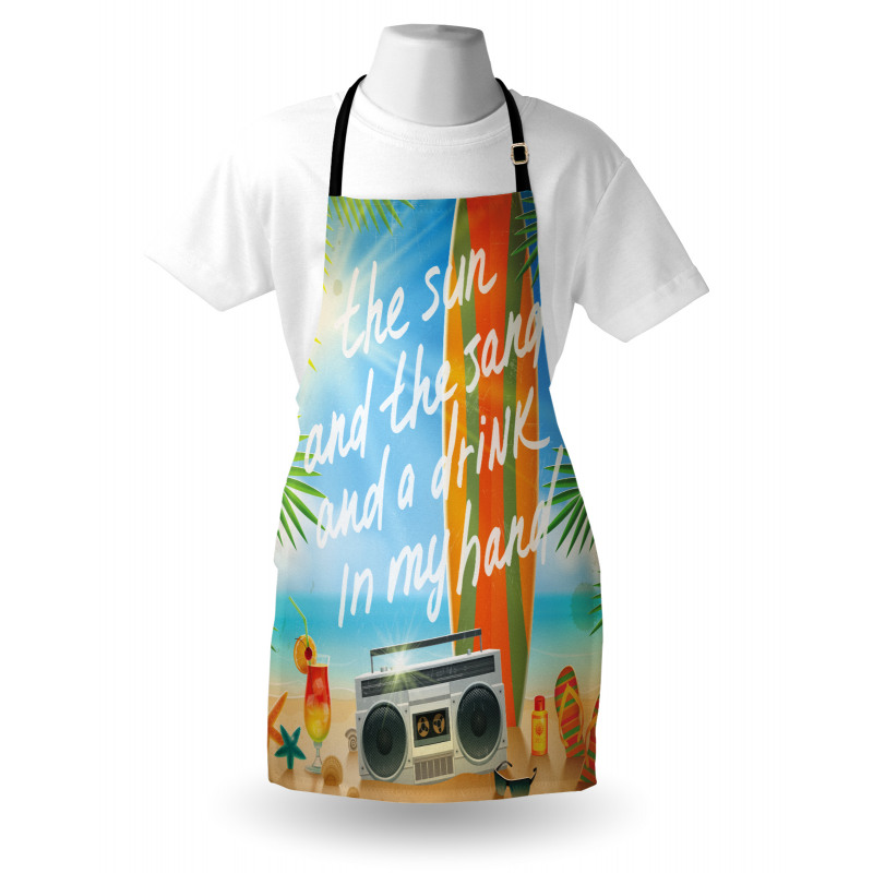 Tropical Beach Surfboard Apron