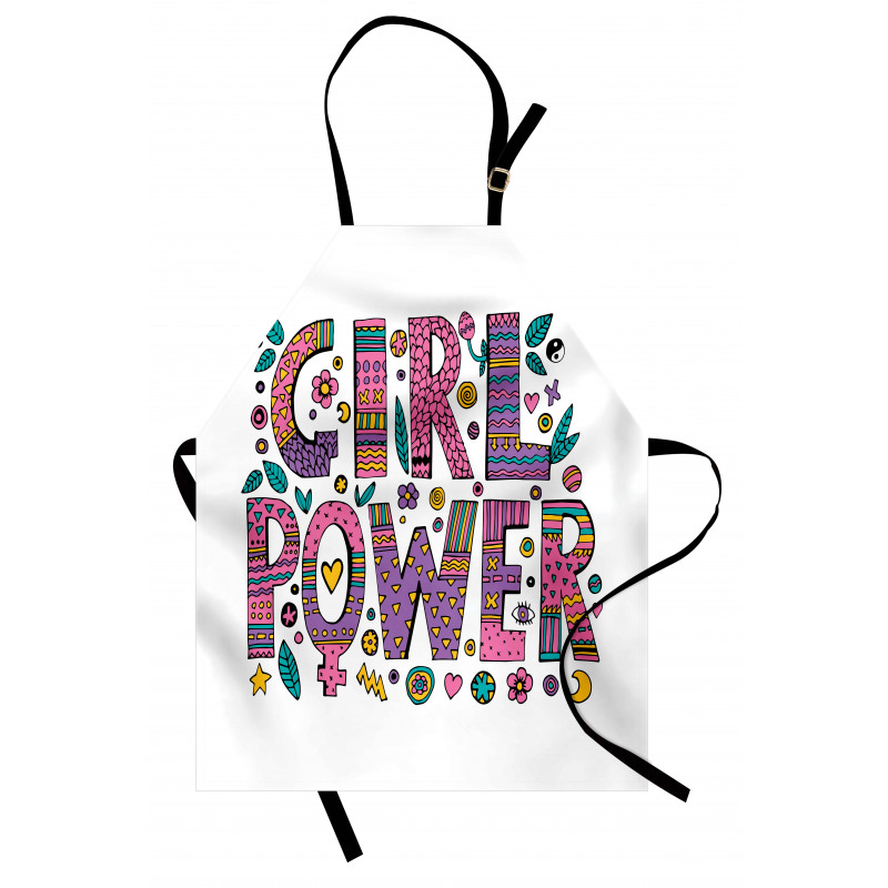 Hippie Boho Girl Words Apron