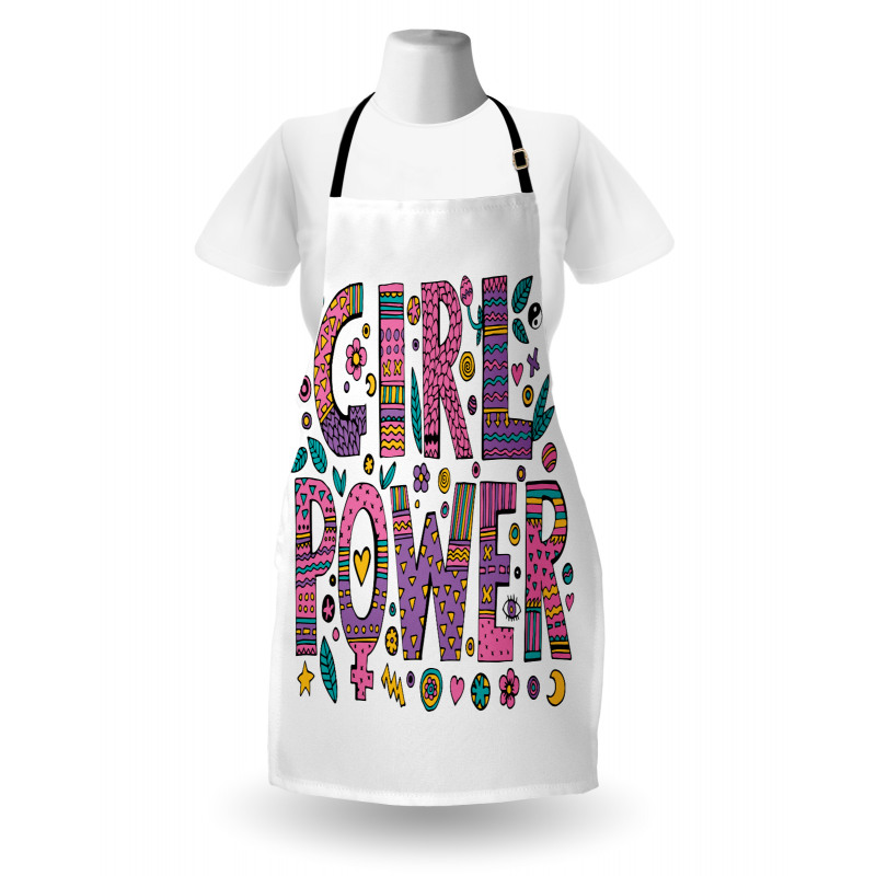 Hippie Boho Girl Words Apron