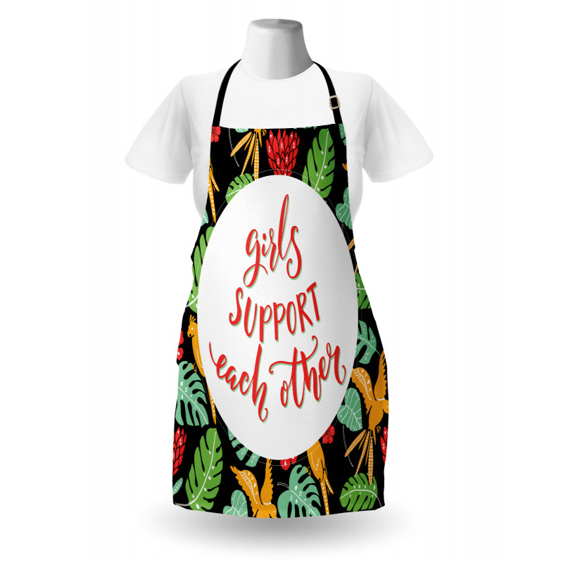 Tropical Theme Words Apron