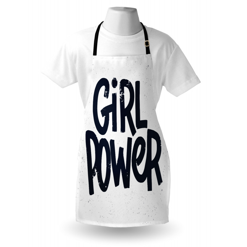 Girl Power Inscription Apron