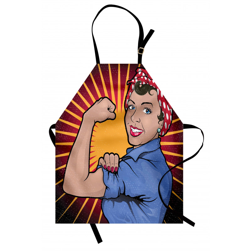 Retro Powerful Woman Apron