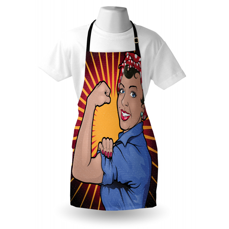 Retro Powerful Woman Apron