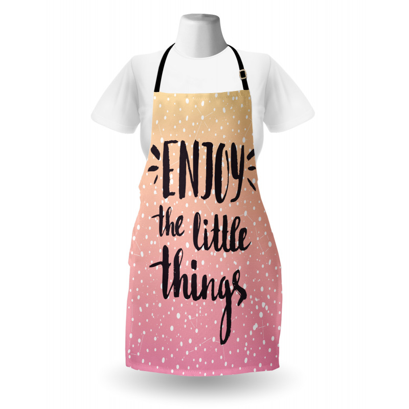 Ombre Dots and Slogan Apron