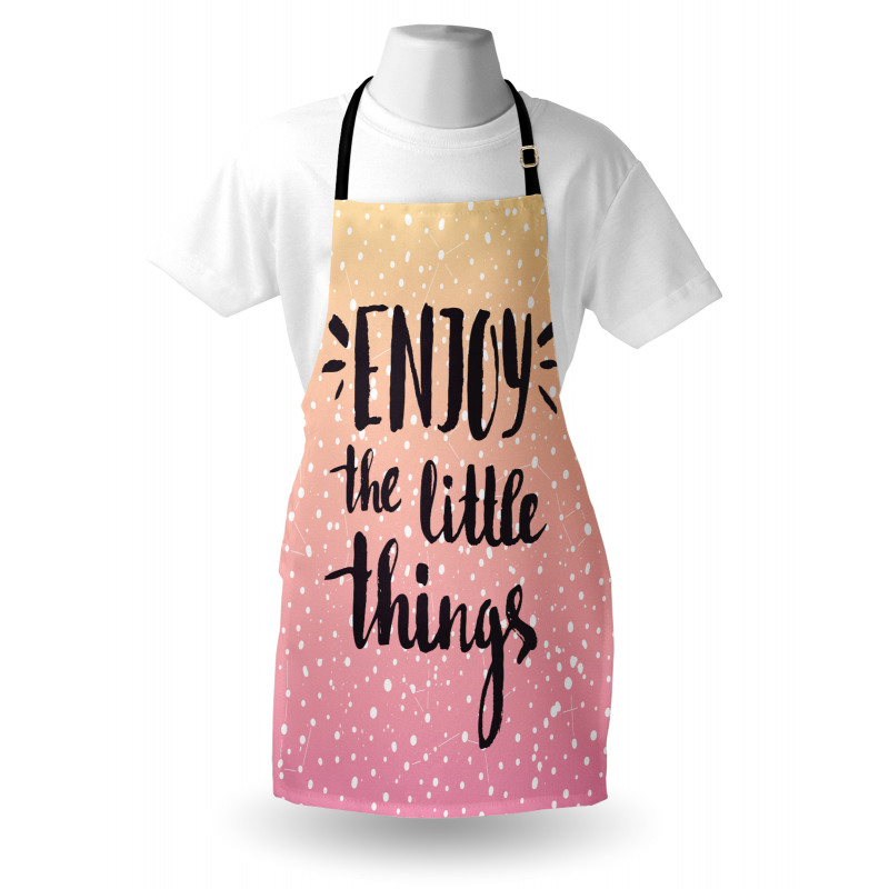 Ombre Dots and Slogan Apron