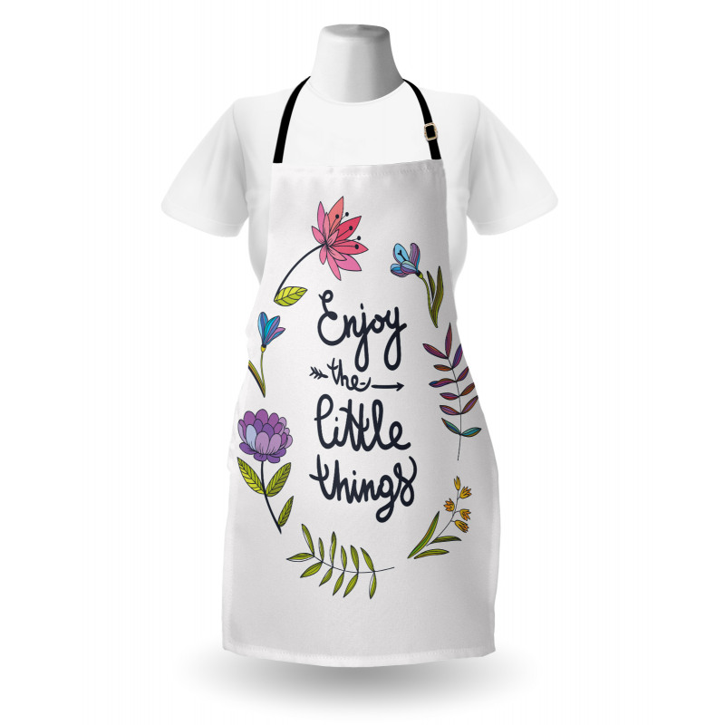 Hand Drawn Wreath Design Apron