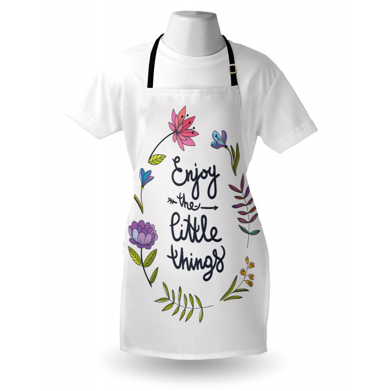 Hand Drawn Wreath Design Apron