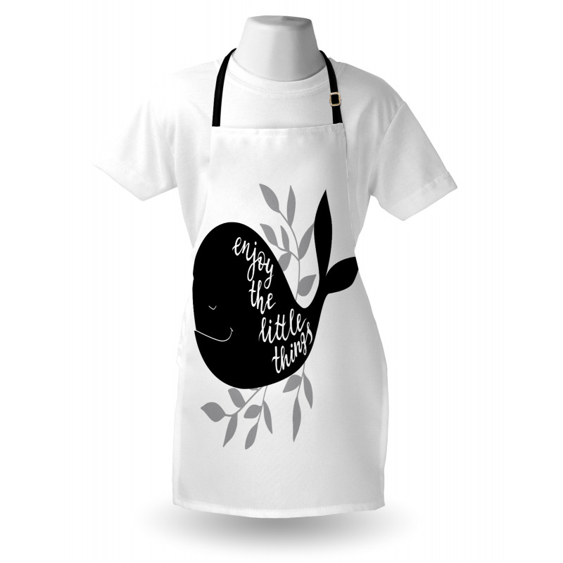 Ocean Whale Silhouette Apron