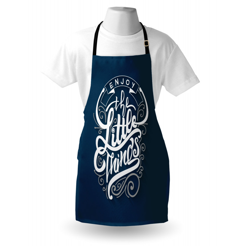 Positive Phrase Curlicues Apron