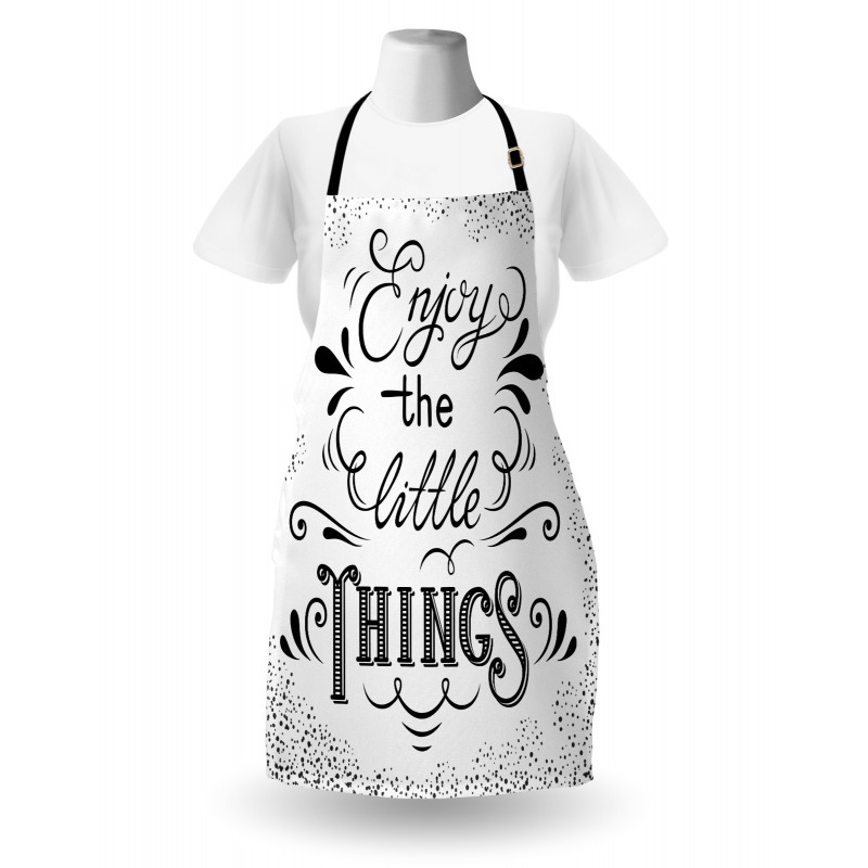 Hand Lettering Paisley Apron