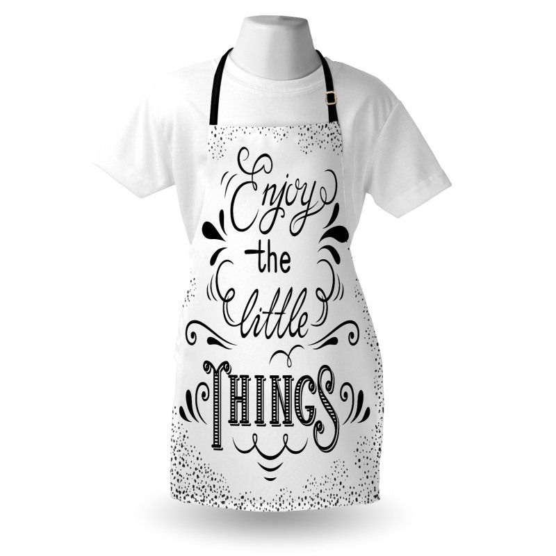Hand Lettering Paisley Apron