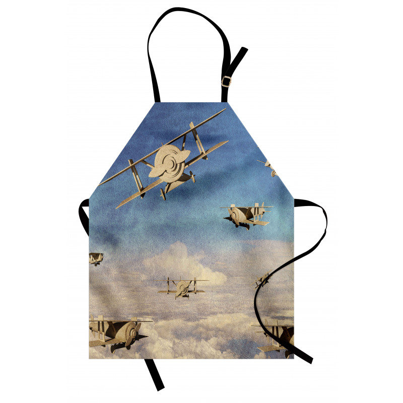 3D Retro Biplanes Apron