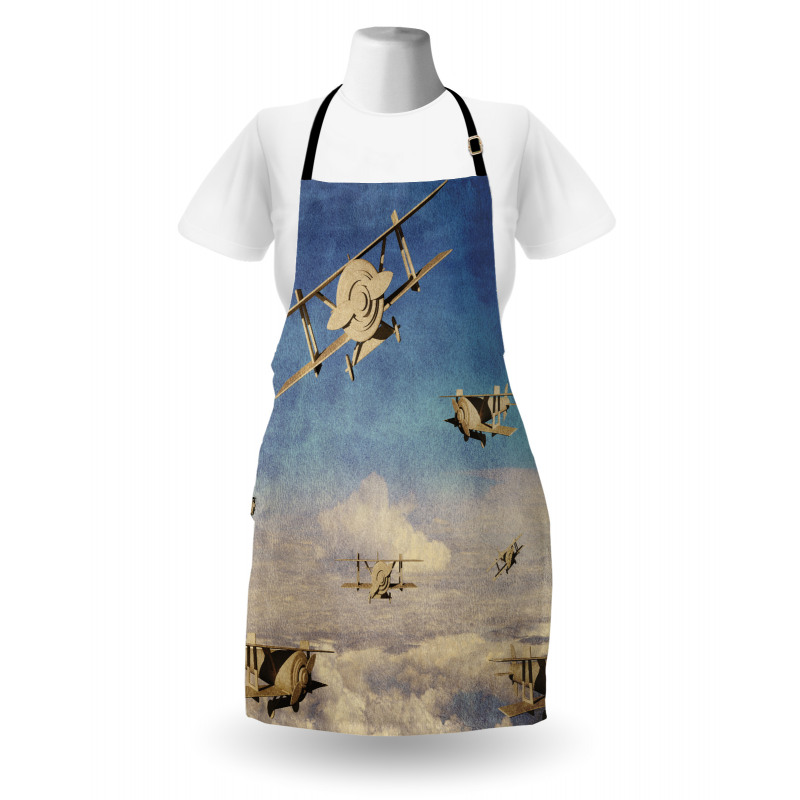 3D Retro Biplanes Apron