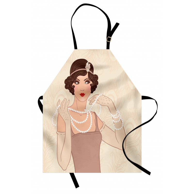 Brunette Flapper Apron