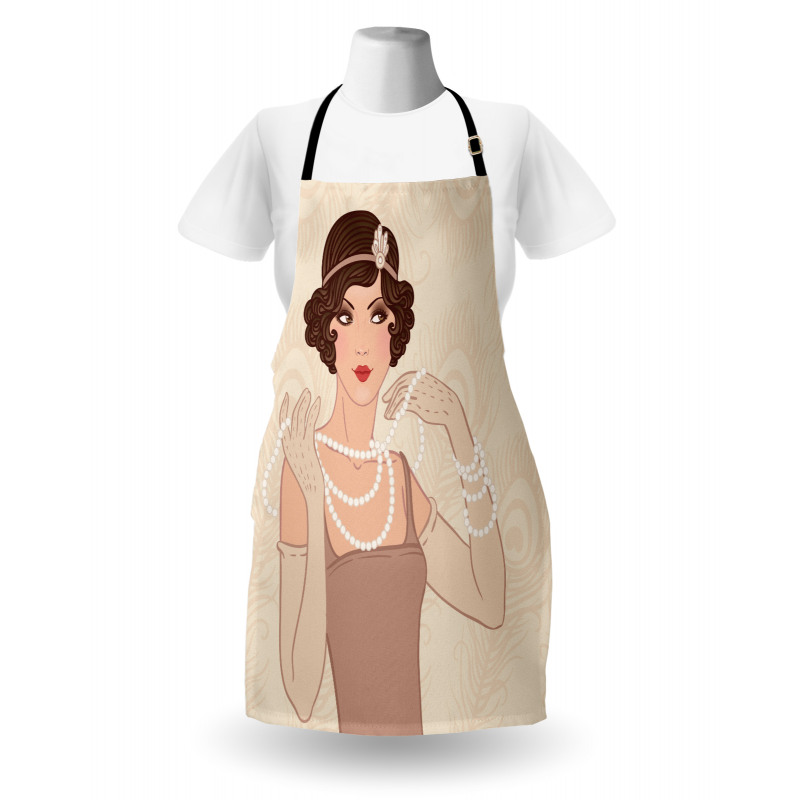 Brunette Flapper Apron