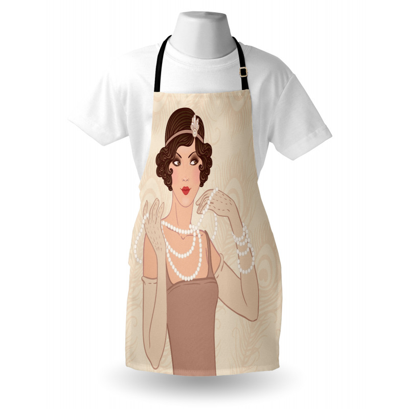 Brunette Flapper Apron