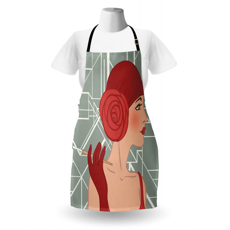 Lady with Bandana Apron