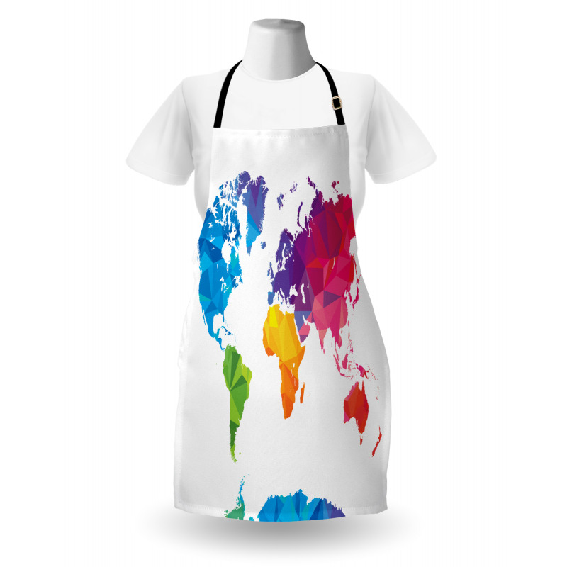 Low Poly Art Rainbow Color Apron