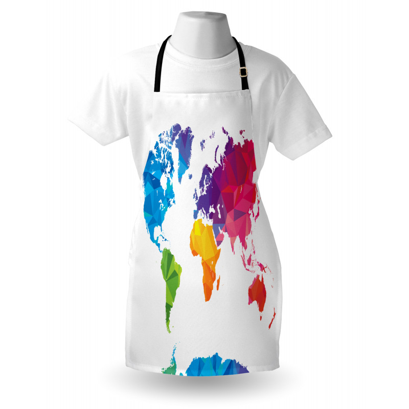 Low Poly Art Rainbow Color Apron