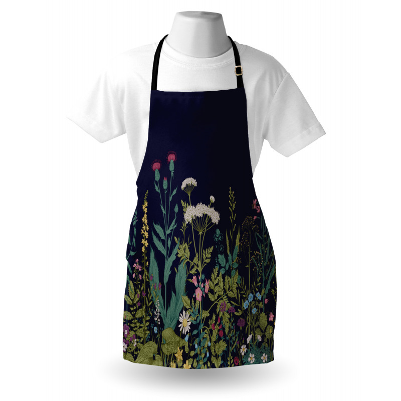 Rural Herbs Flowers Apron