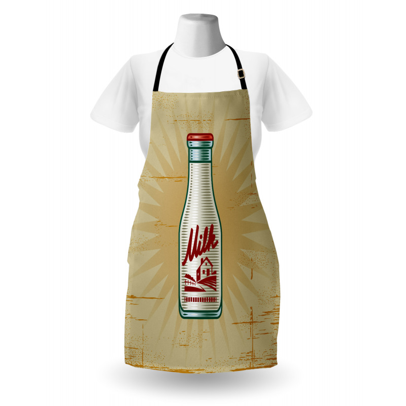 Retro Milk Bottle Apron