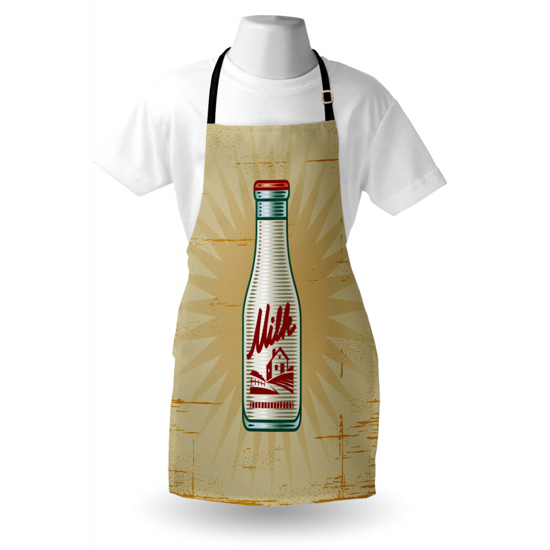 Retro Milk Bottle Apron