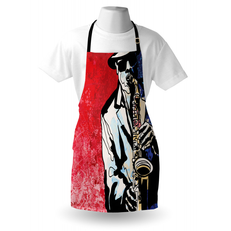 Musician Playing Saxophone Apron