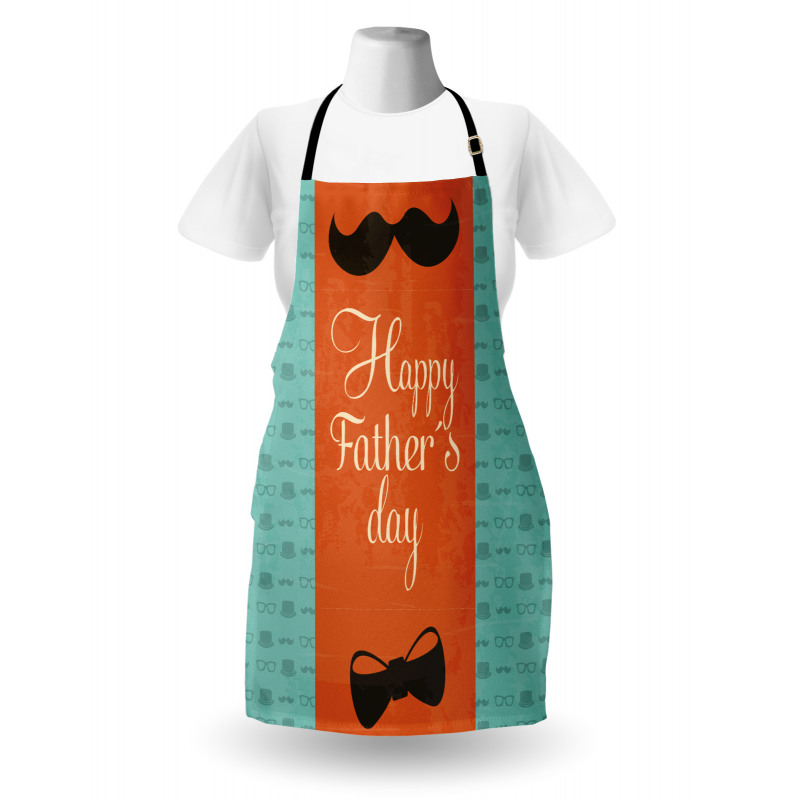 Mustache Bowtie Apron