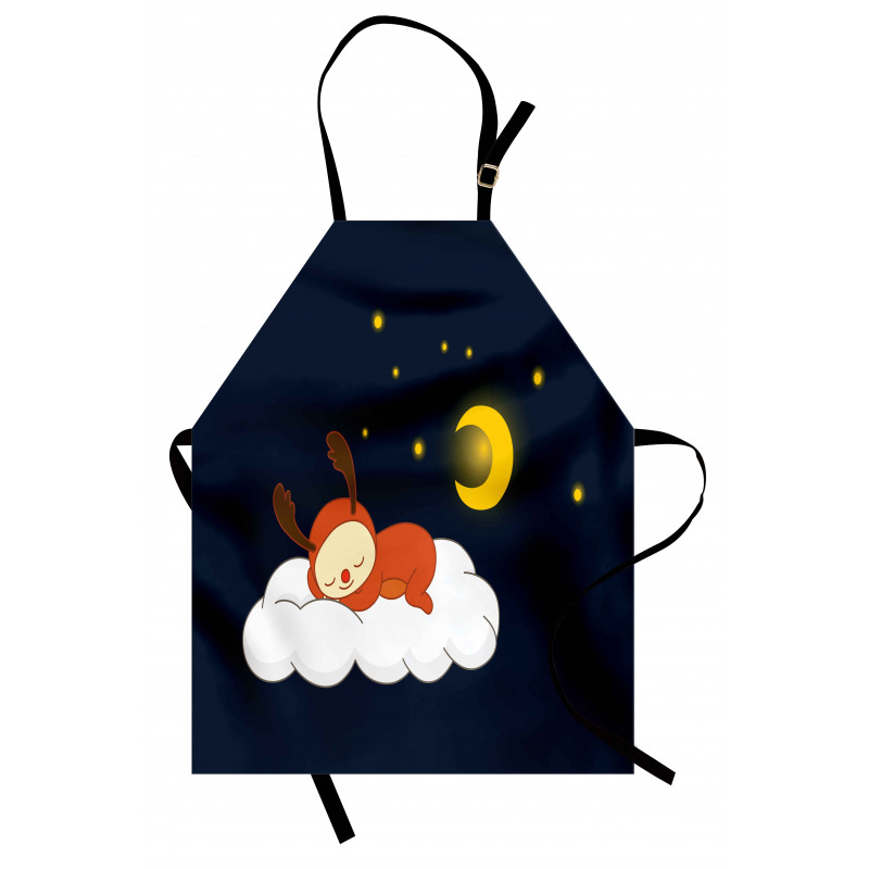 Reindeer Sleeping in Sky Apron