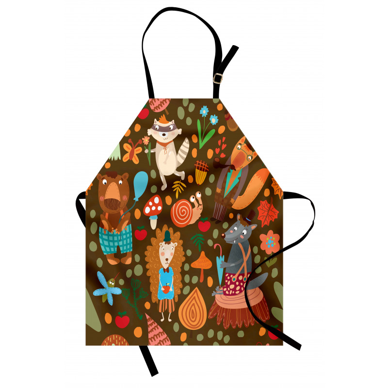 Raccoon and Butterfly Apron