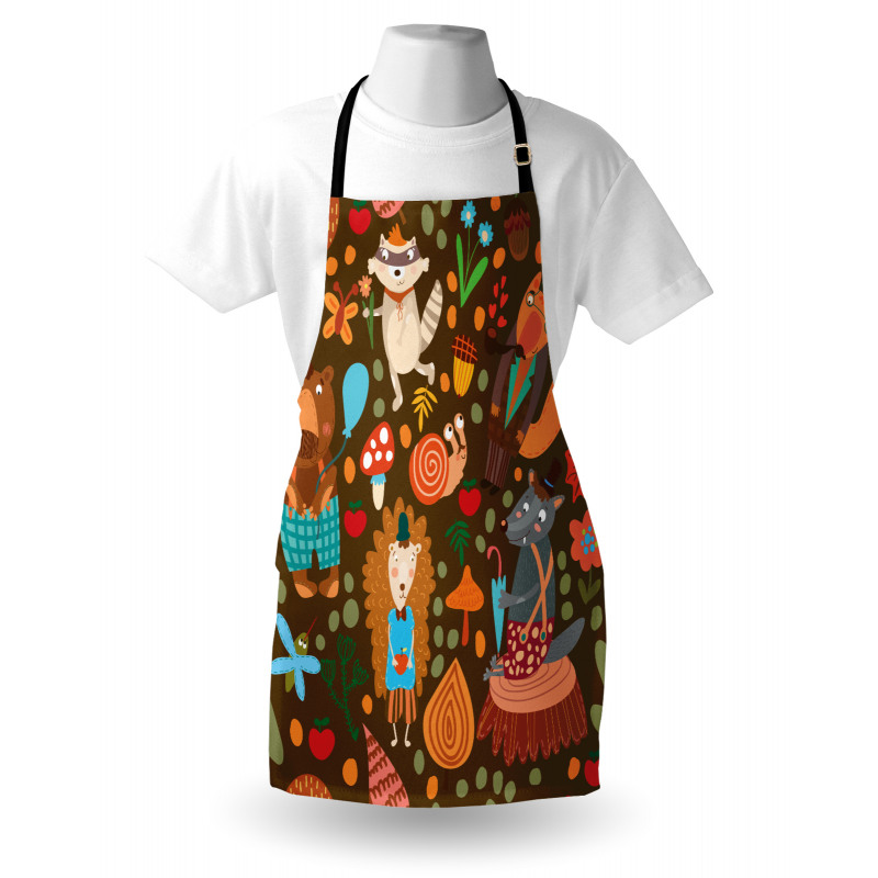 Raccoon and Butterfly Apron