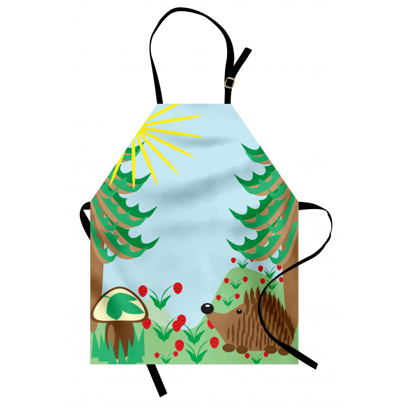 Rising Sun Above Trees Apron