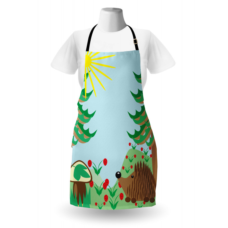 Rising Sun Above Trees Apron