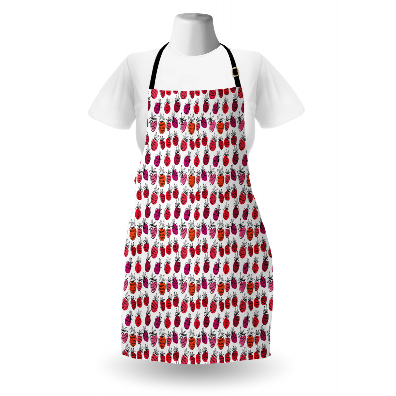 Pink Tone Doodle Apron