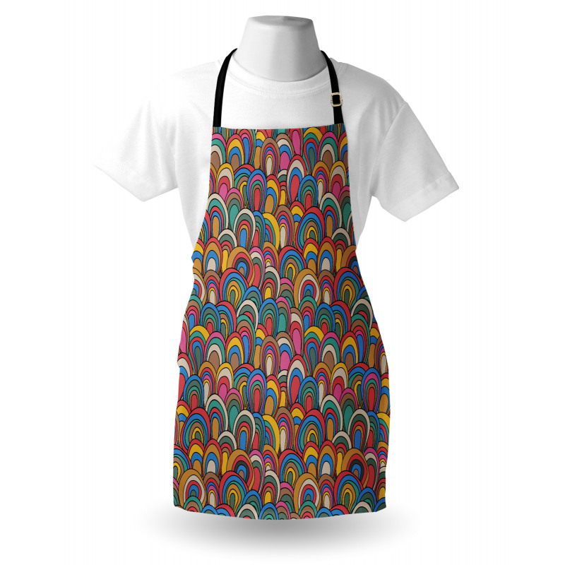 Nautical Wave Design Apron