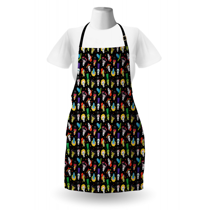 Funny Skulls Stars Apron