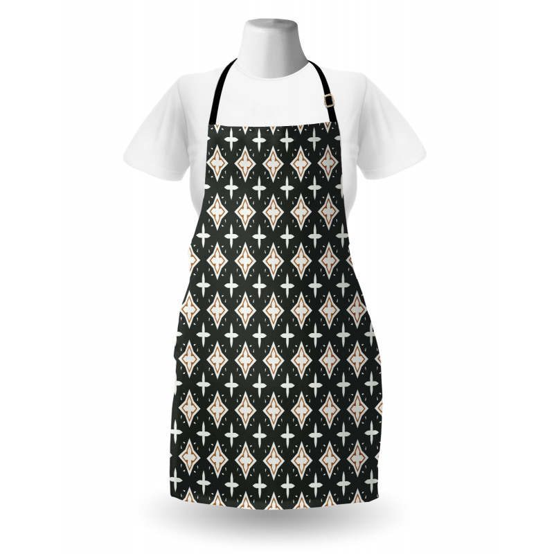 Geometric Oval Pattern Apron