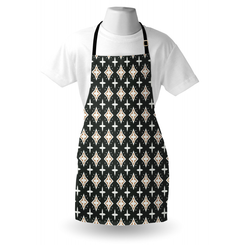 Geometric Oval Pattern Apron