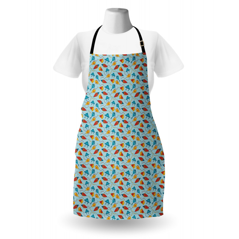 Kite Shaped Animal Pattern Apron