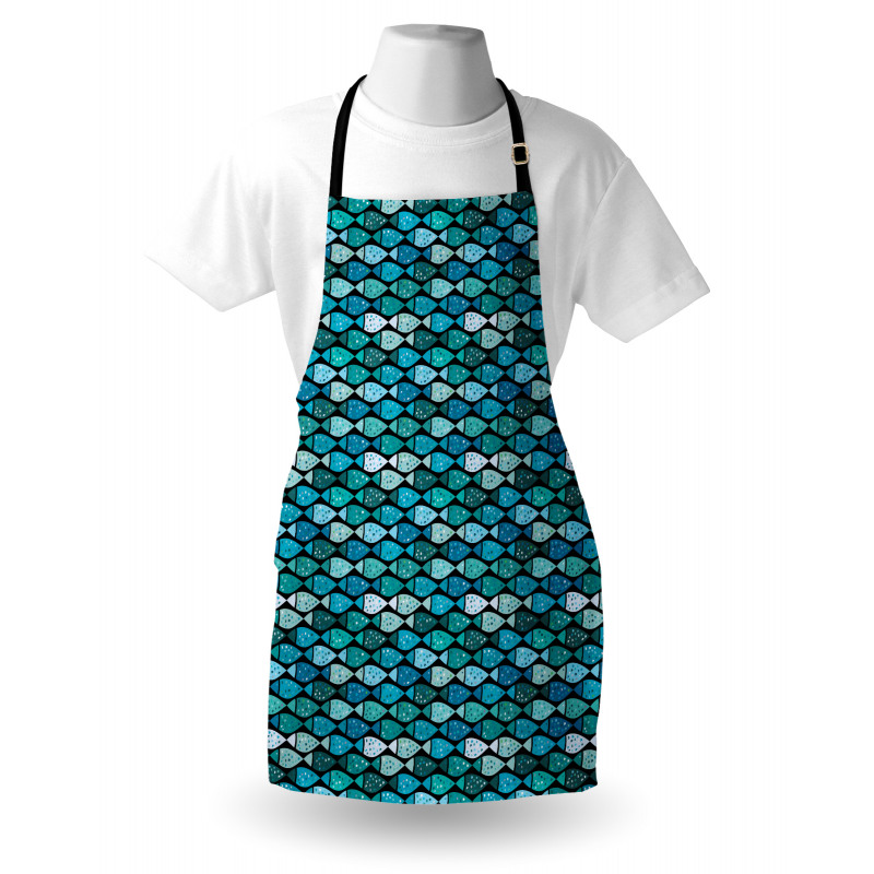 Doodle Aquarium Artwork Apron